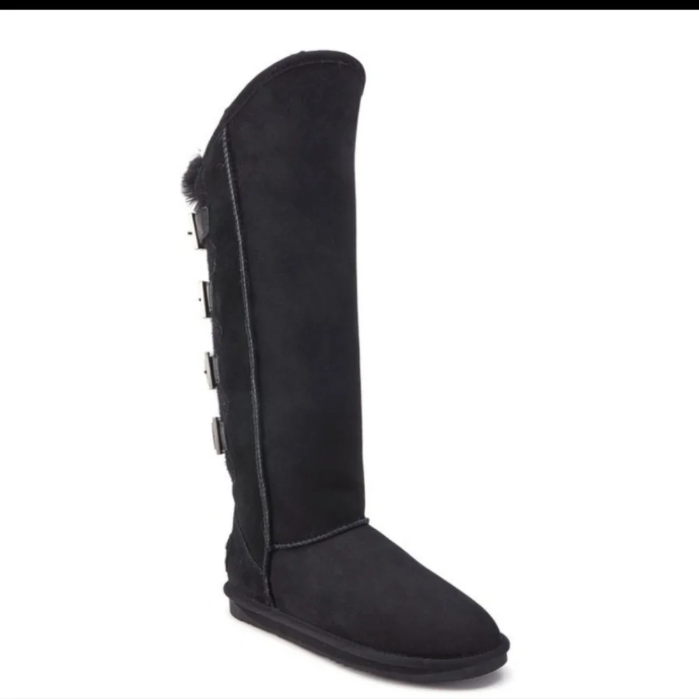 Australia Luxe Collective Spartan Knit X-Tall Suede Buckle Boots #198 - Picture 5 of 8